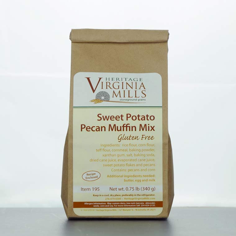 Gluten Free Sweet Potato Pecan Muffin